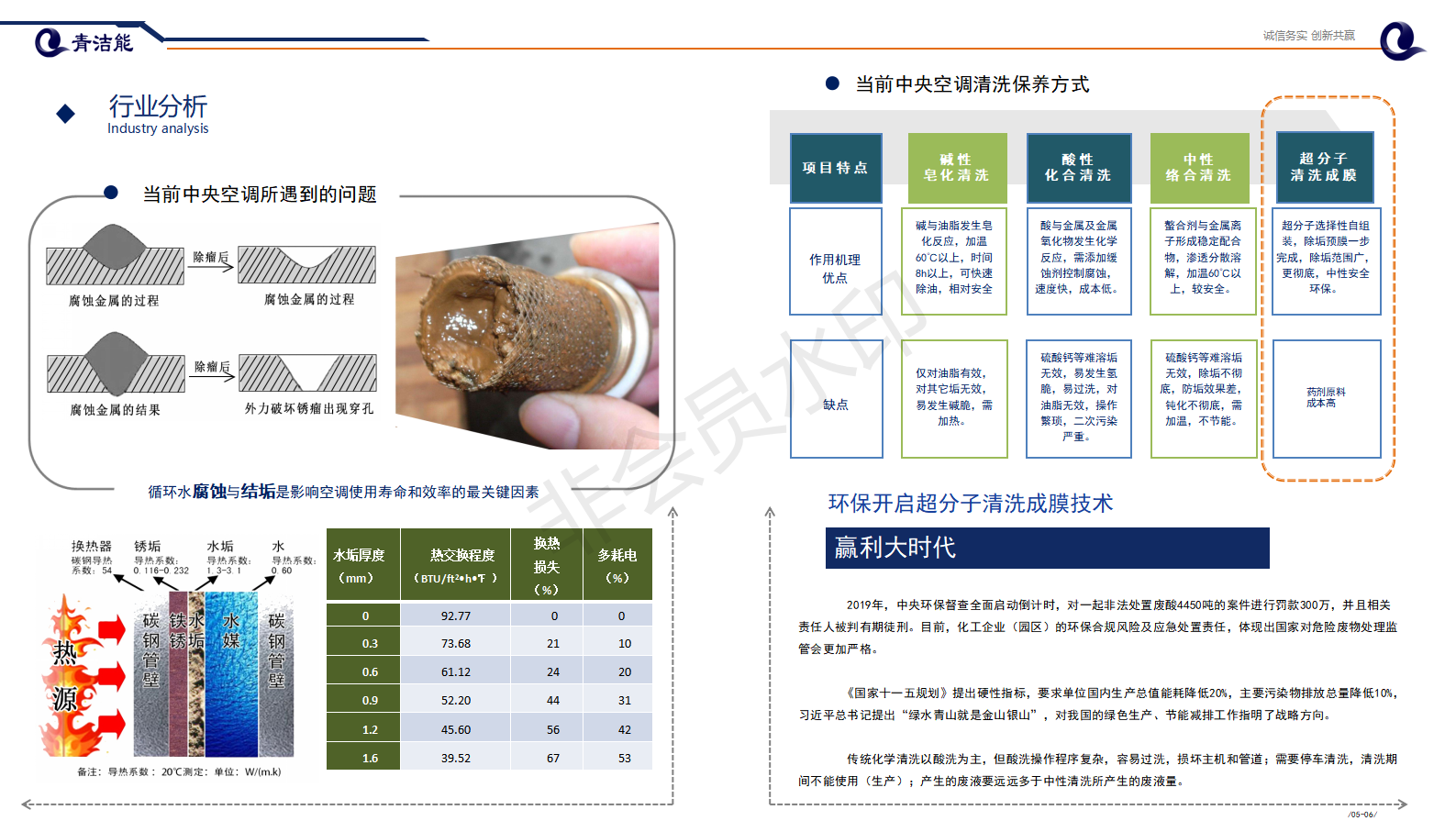 山东青洁能环保行业分析